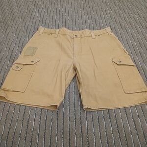 Carhartt Relaxed Fit Ripstop Tan Cargo Work Shorts Men's Size 42